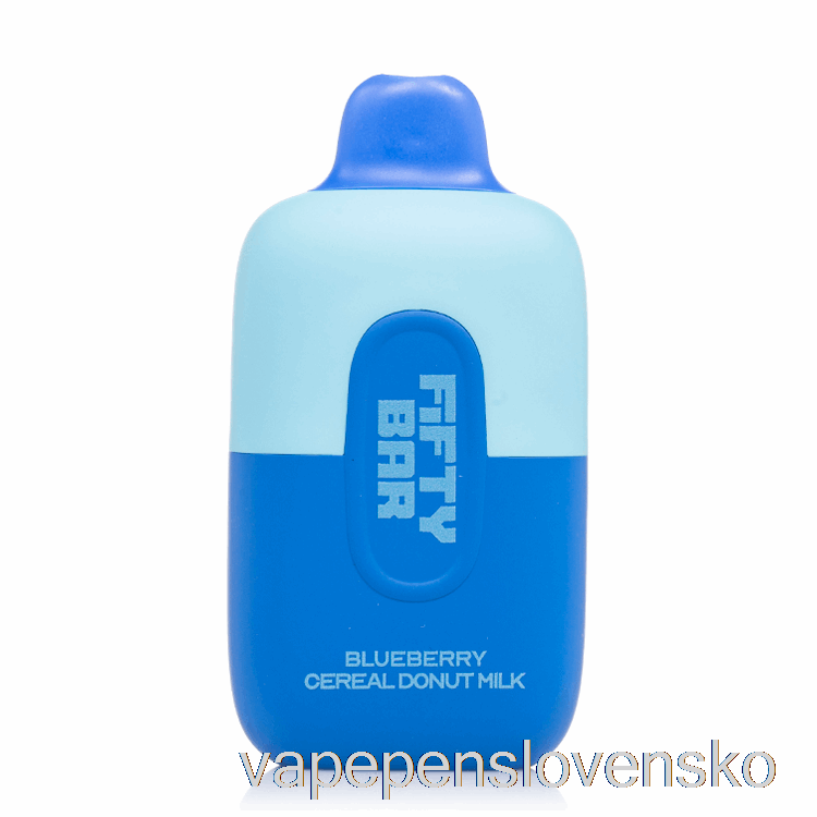 Fifty Bar 6500 Jednorazové čučoriedkové Cereálne šišky Mlieko Vape Shop Bratislava